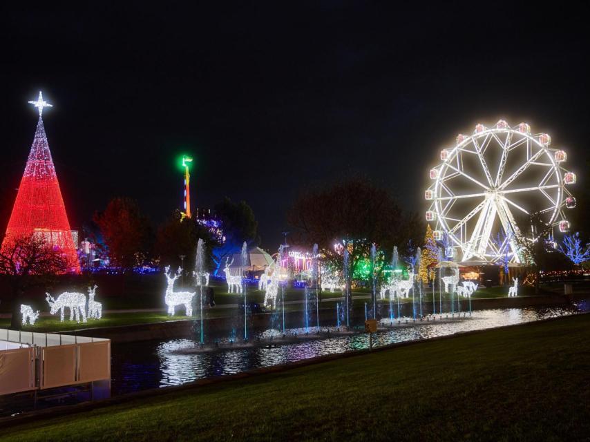 Vuelta al mundo en el parque.