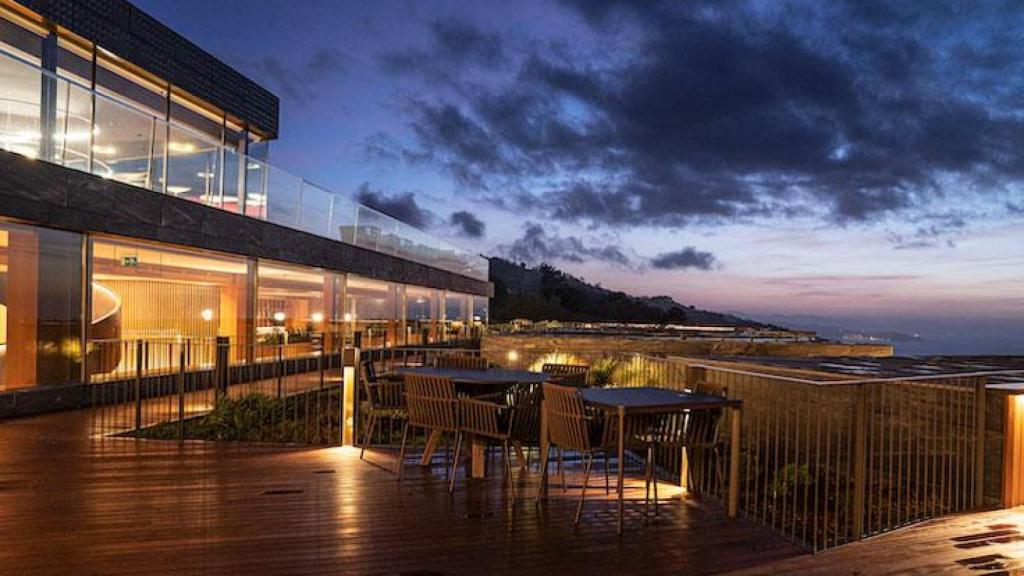 Vistas desde el restaurante Akelarre.