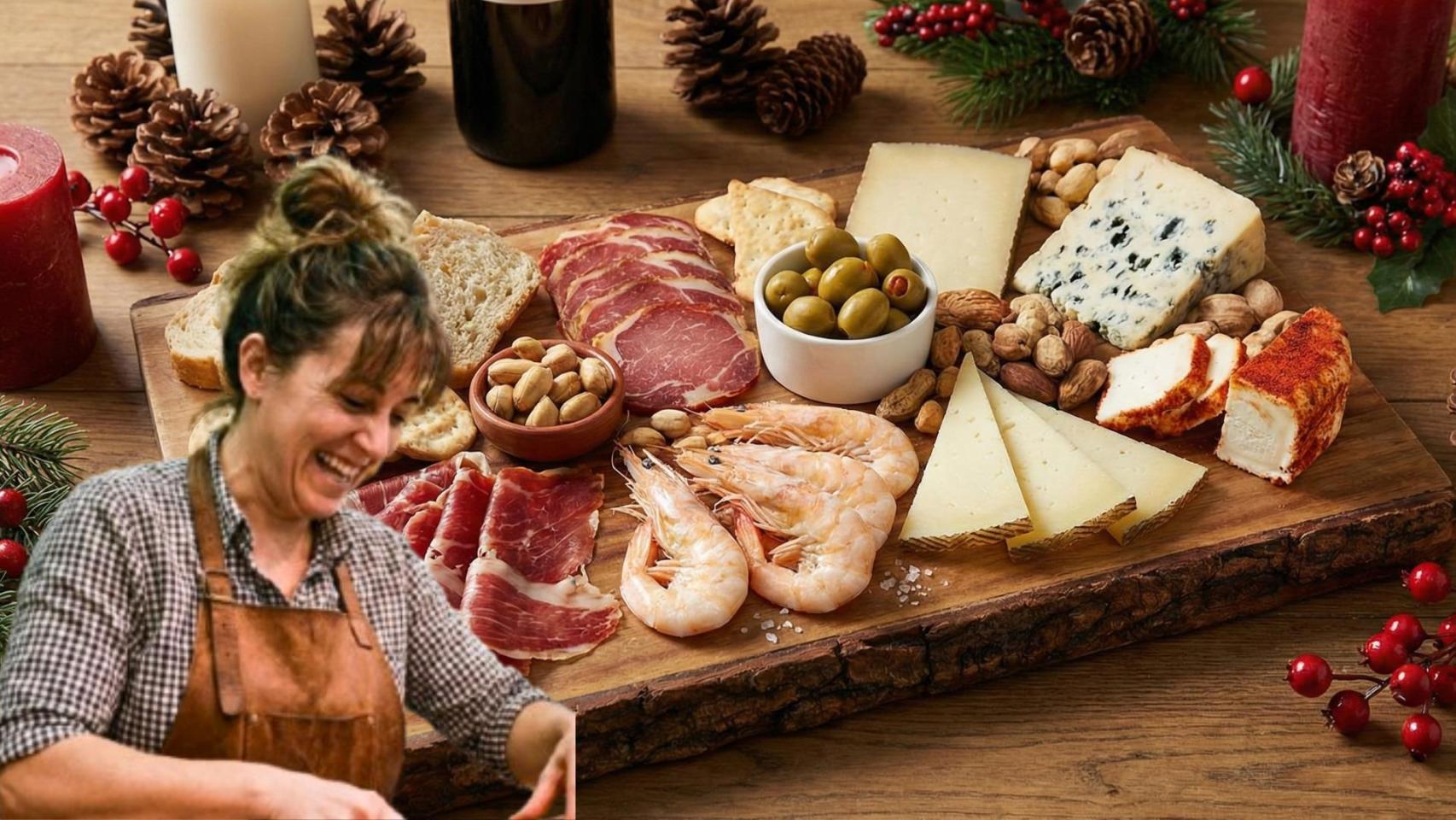 Marta, dueña de una charcutería explica que durante las navidades las familias prefieren los productos de calidad