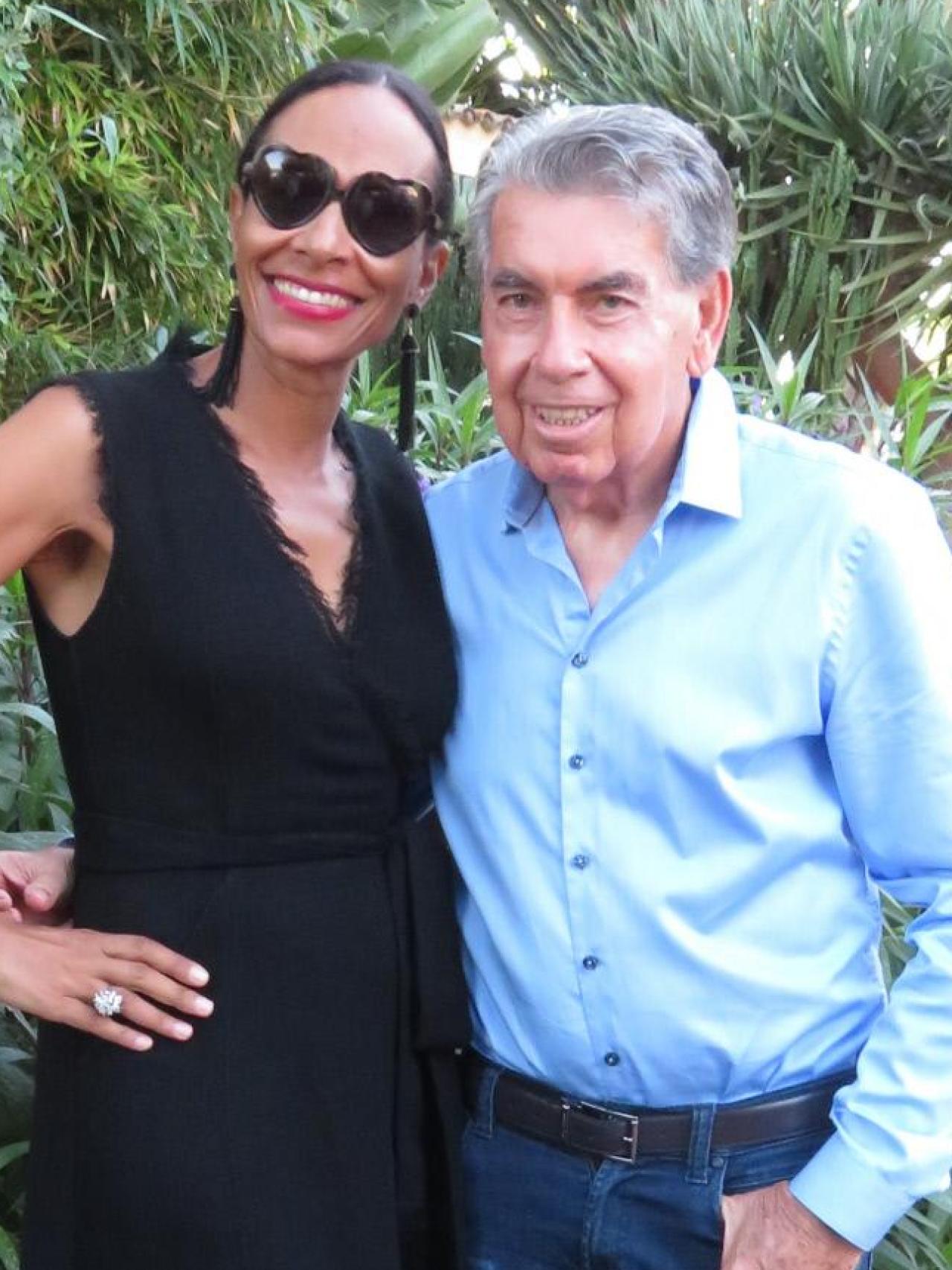 Manolo Santana y Claudia Rodríguez, en un evento en 2018.