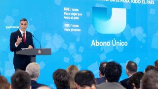 El presidente del Gobierno, Pedro Sánchez, este lunes en Moncloa.