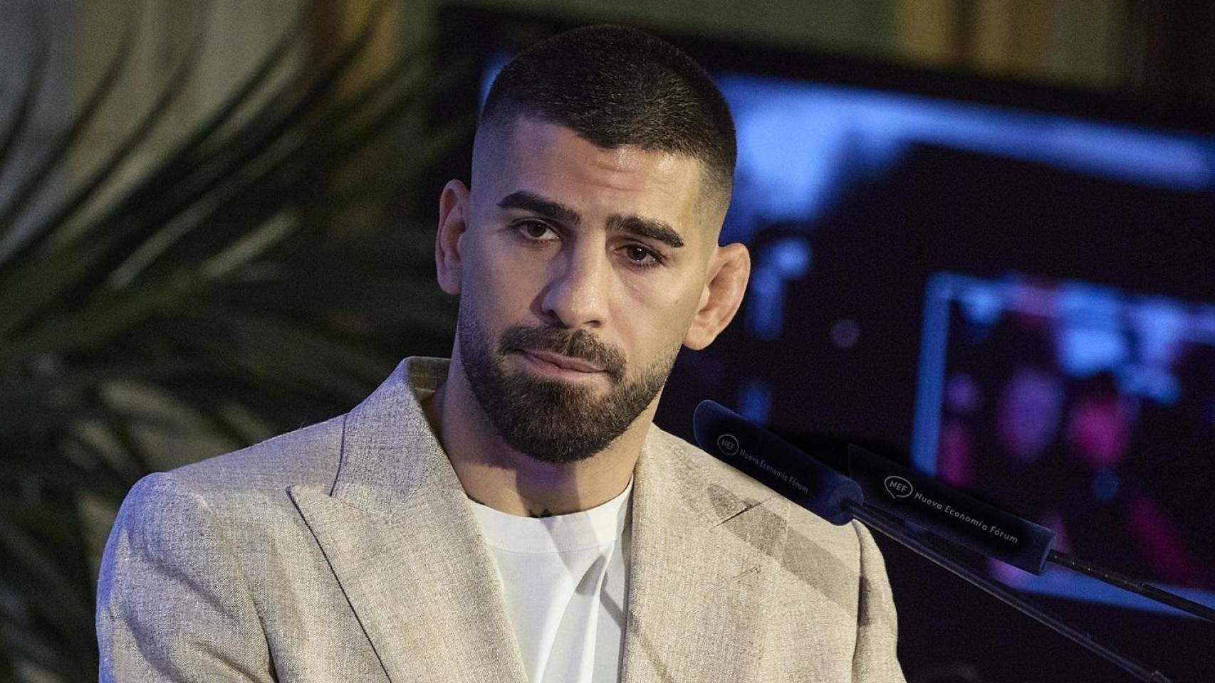 Ilia Topuria, durante un acto