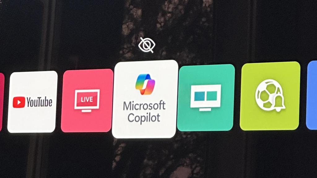 App de Copilot en un televisor LG.