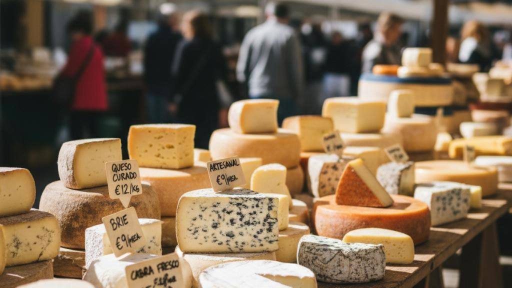 Mercadillo de quesos.