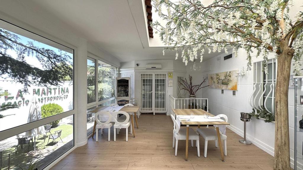 'Salón de Cristal' del restaurante La Martina.