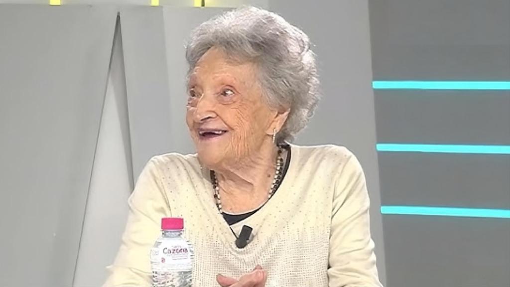 Pepita en el programa de televisión Dando Caña.