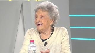 Pepita, en el programa de televisión Dando Caña.