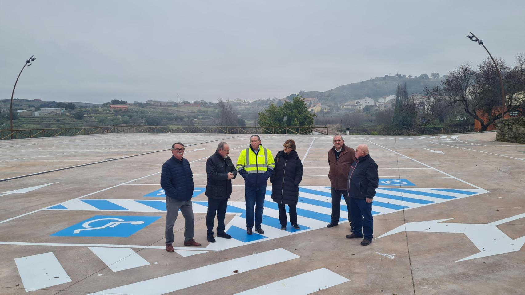 Javier Faúndez visita el aparcamiento disuasorio de Fermoselle