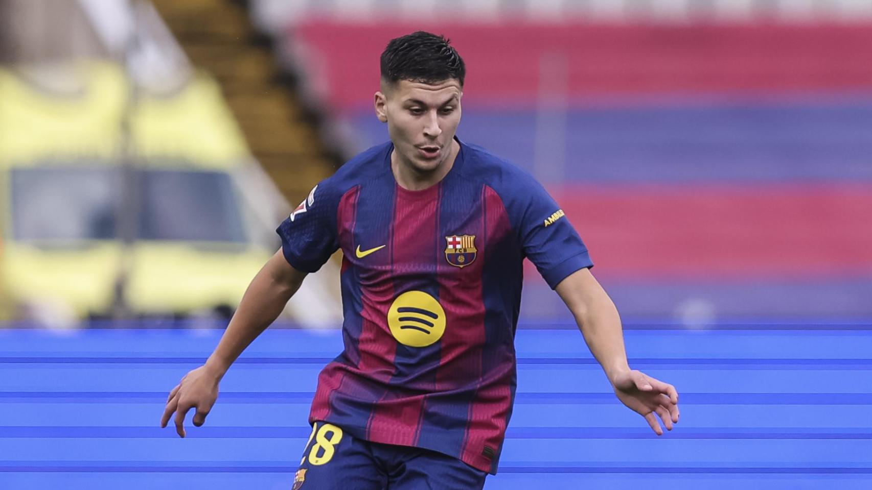 Bardghji, durante un partido con el Barça.