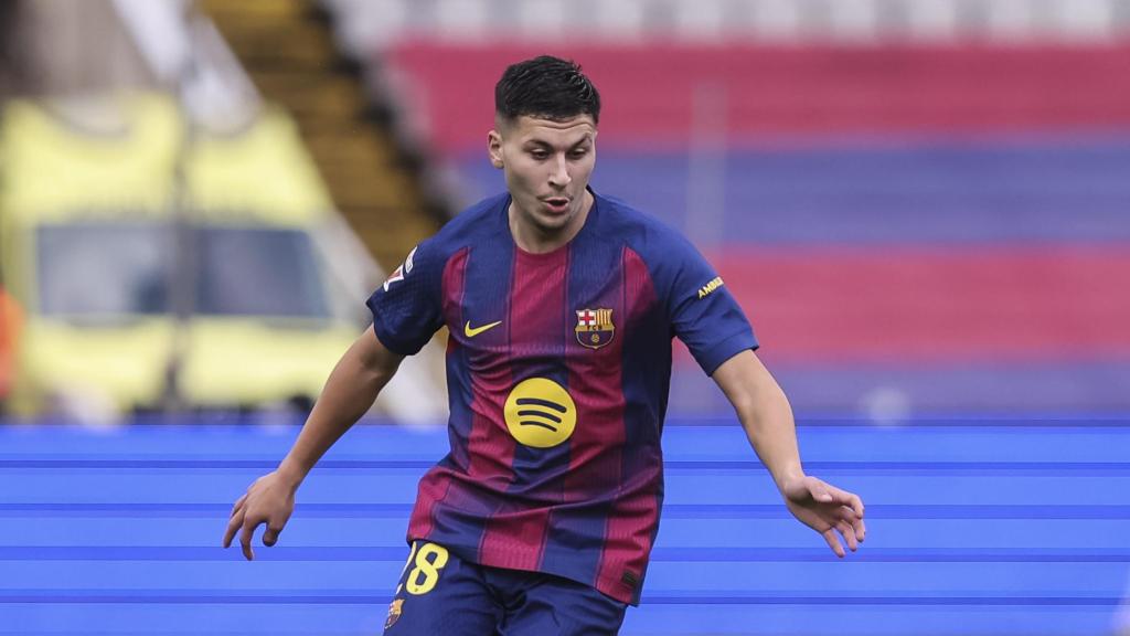 Bardghji, durante un partido con el Barça.