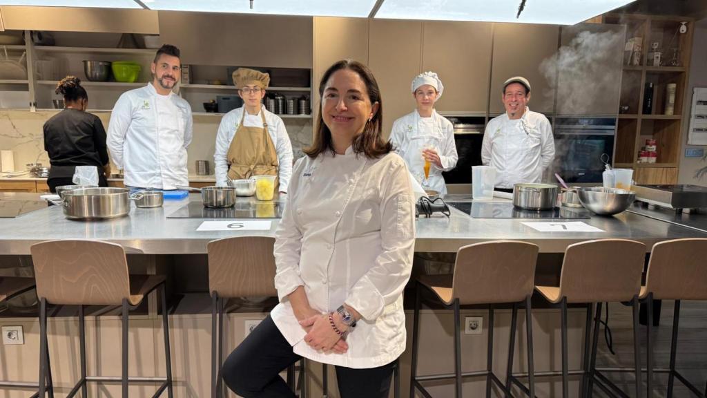 Elena Arzak y varios participantes del concurso INCLUCINA.