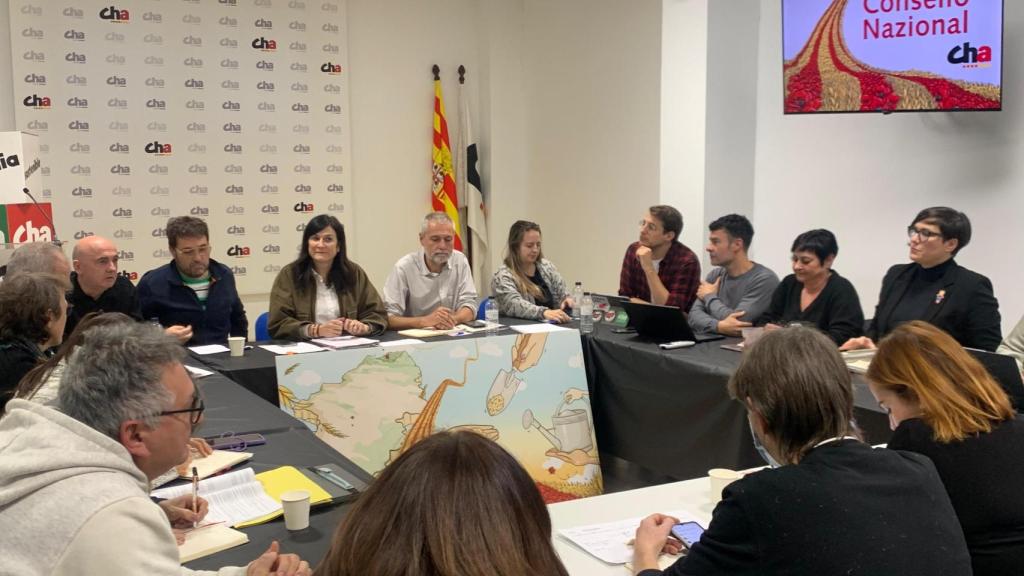 El Consello Nazional de CHA, este lunes.