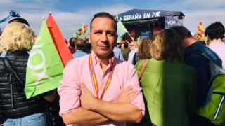 Óscar Fernández Calle fue portavoz de Vox en la Asamblea de Extremadura y ahora es candidato para presidir la Junta de Extremadura.