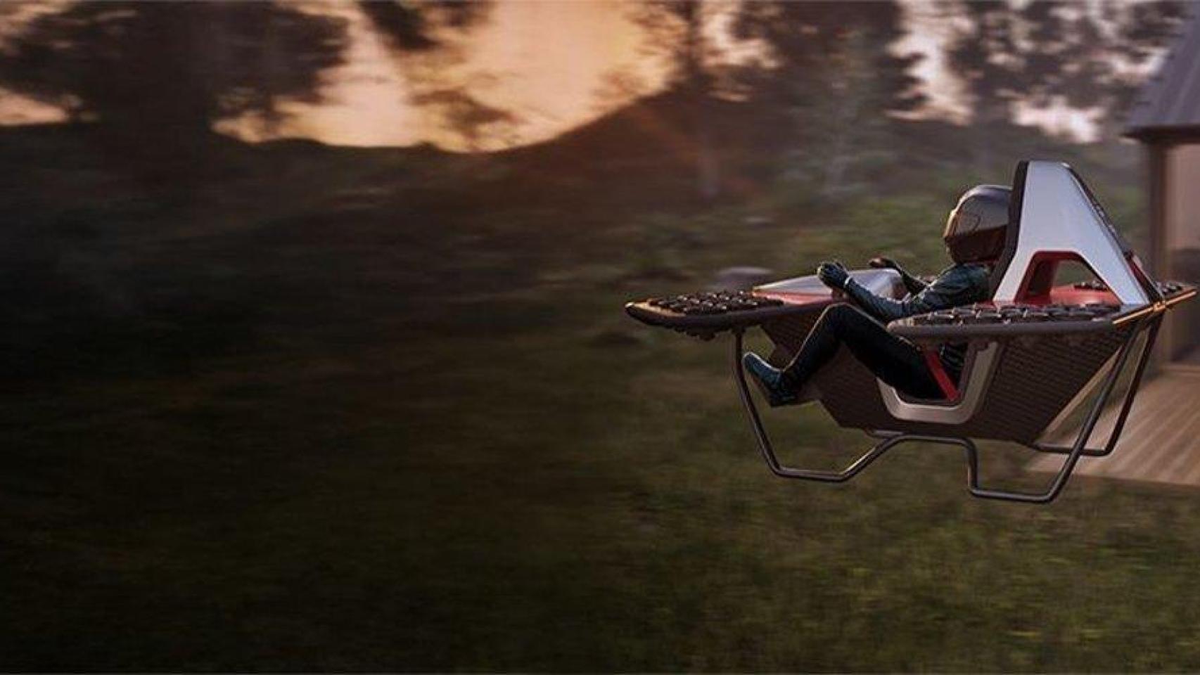 La impactante moto voladora que saldrá al mercado en 2026.