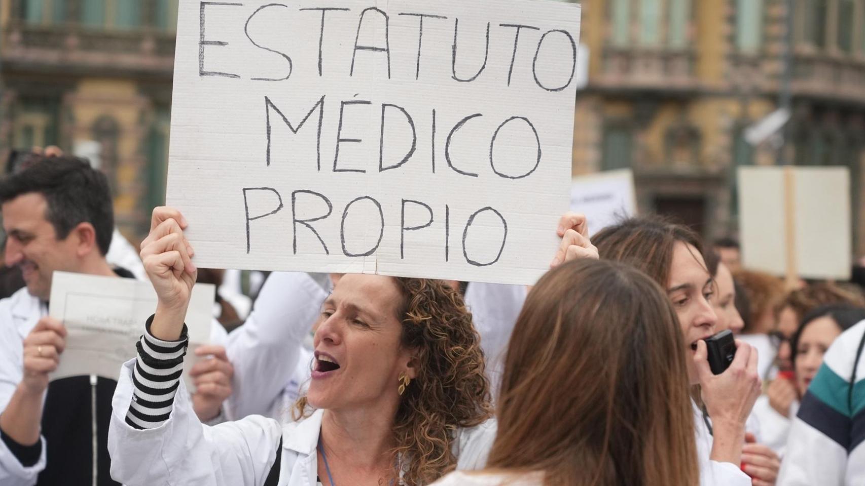 Huelga médica en País Vasco.
