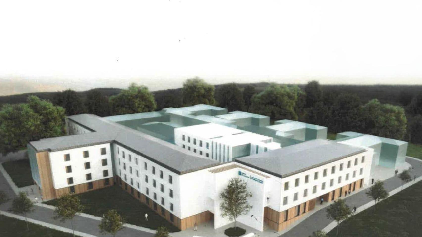 Infografía del futuro centro,