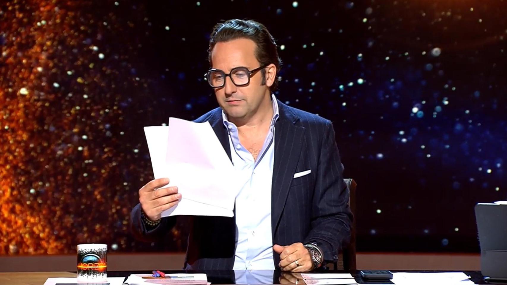 Iker Jiménez el pasado jueves en 'Horizonte'.