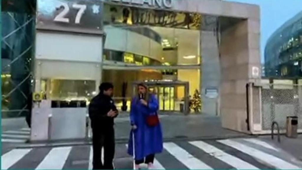 Carlota Corredera, en muletas, tras su caída en 'No somos nadie'