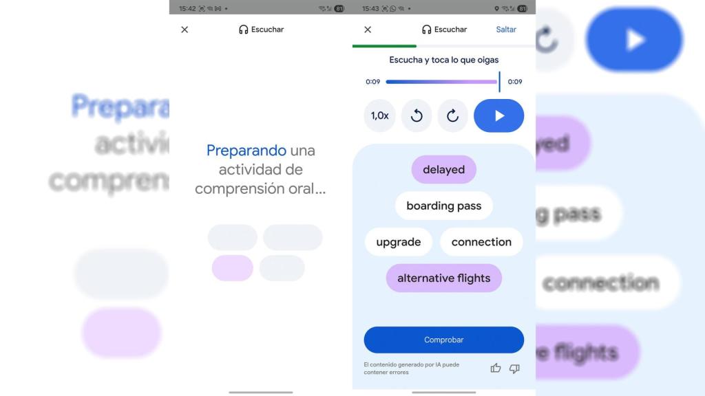 Imagen de Google Translate generando una situación de conversación