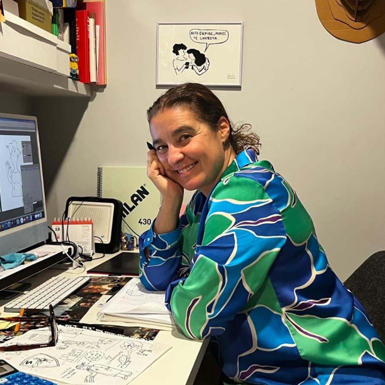 La ilustradora María Luisa Sánchez Ocaña