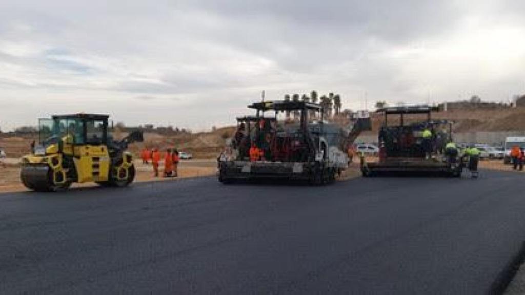 Avances en las obras en la parcela de Valdebebas para el circuito de MADRING