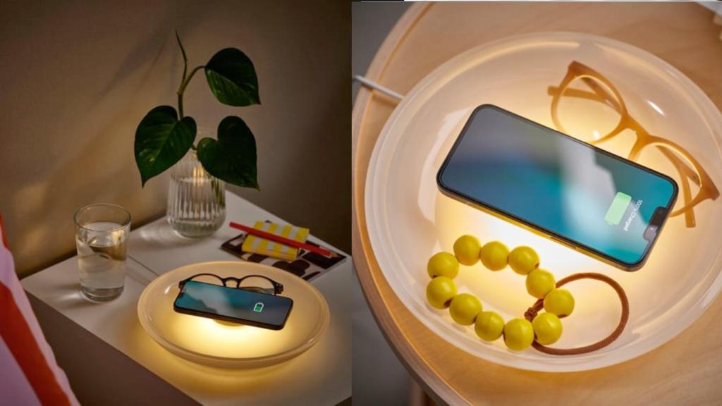 Cuenco con carga inalámbrica