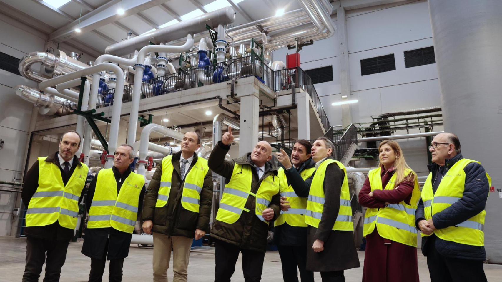 Visita a las nuevas instalaciones de la Red de Calor en la zona Oeste de Valladolid