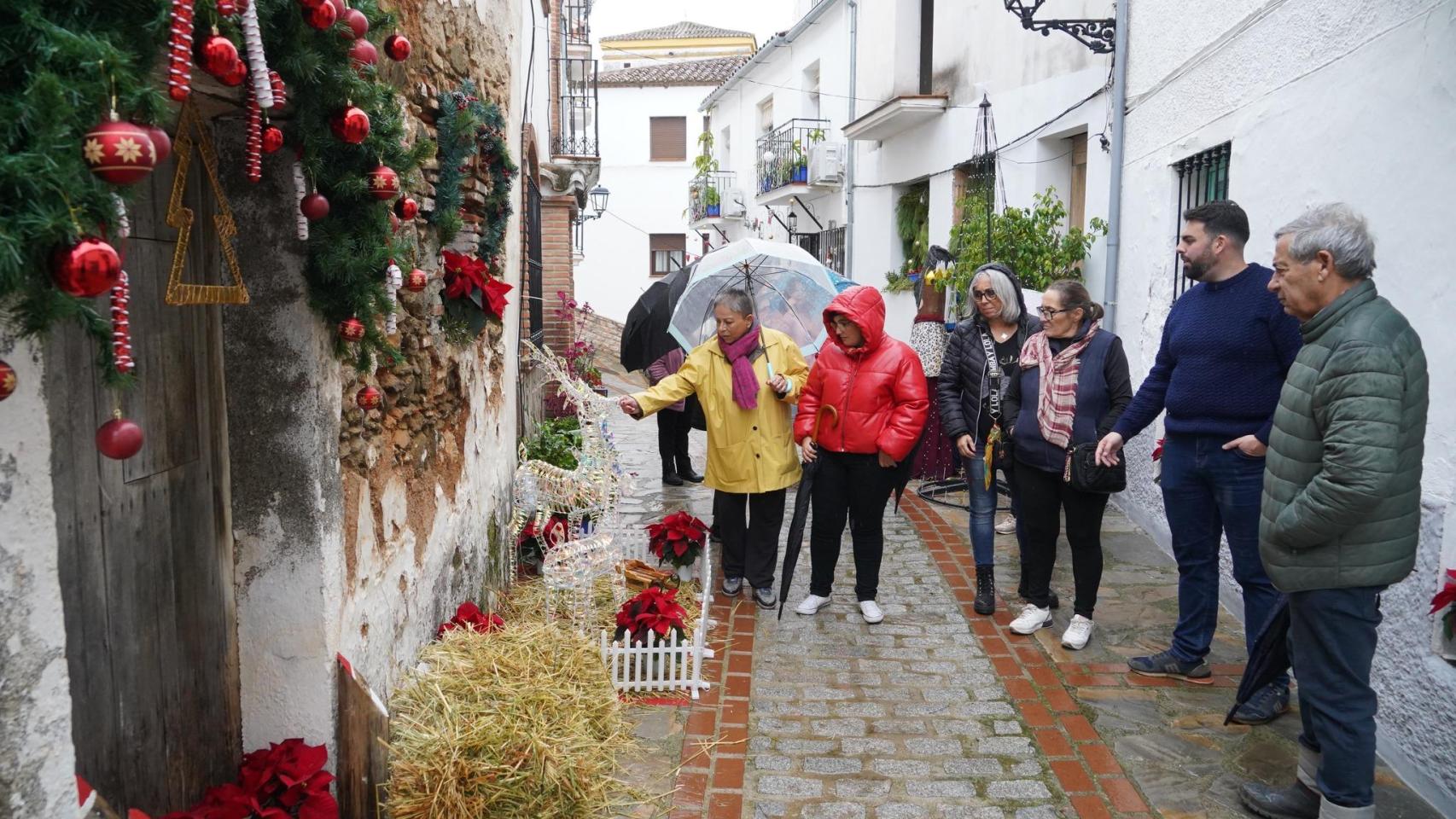 Decoración navideña en Jubrique.