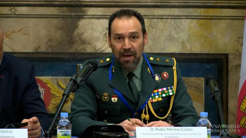 Pedro Merino Castro, durante su etapa como teniente coronel jefe de la comandancia de Salamanca.
