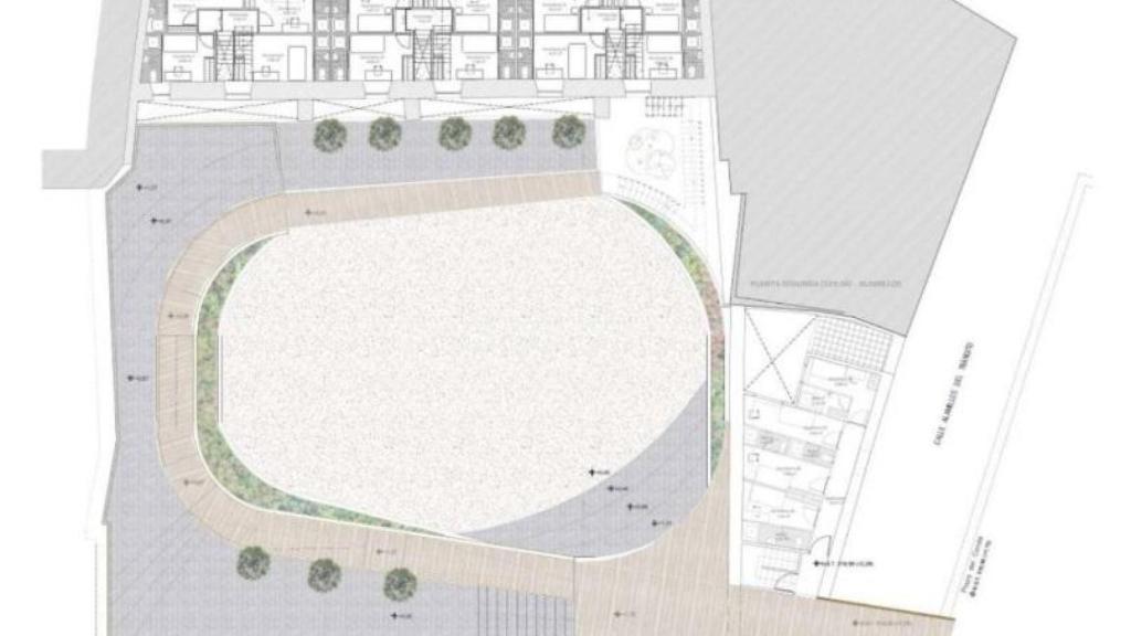 El proyecto global contempla 70 plazas de aparcamiento en dos plantas y una plaza pública.