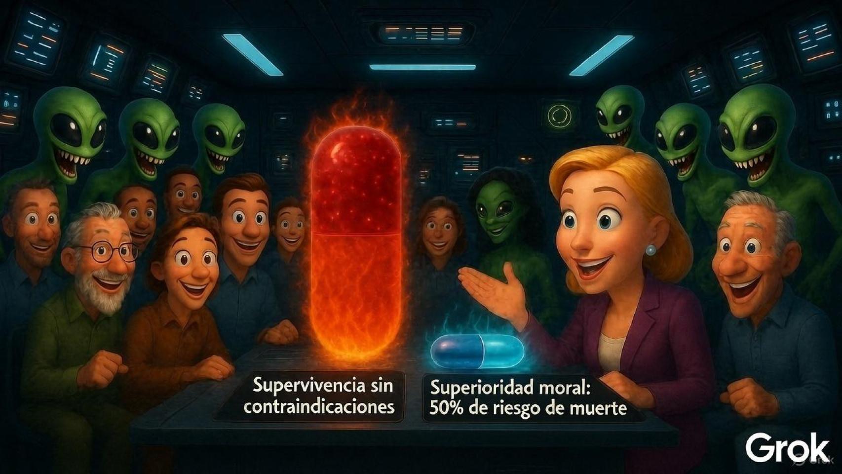 Ilustración realizada con la IA Grok.