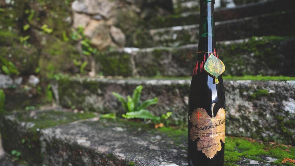 Una botella de Marqués de Vizhoja.