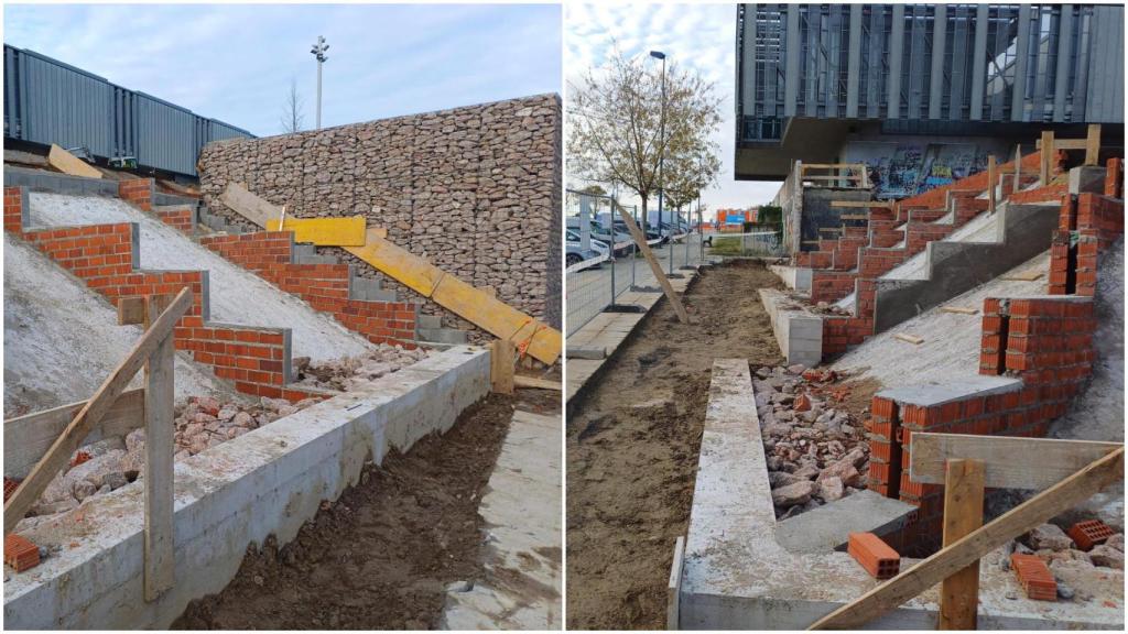 El Concello de Vigo iniciará mañana la instalación de gradas en el Parque Nelson Mandela de Navia