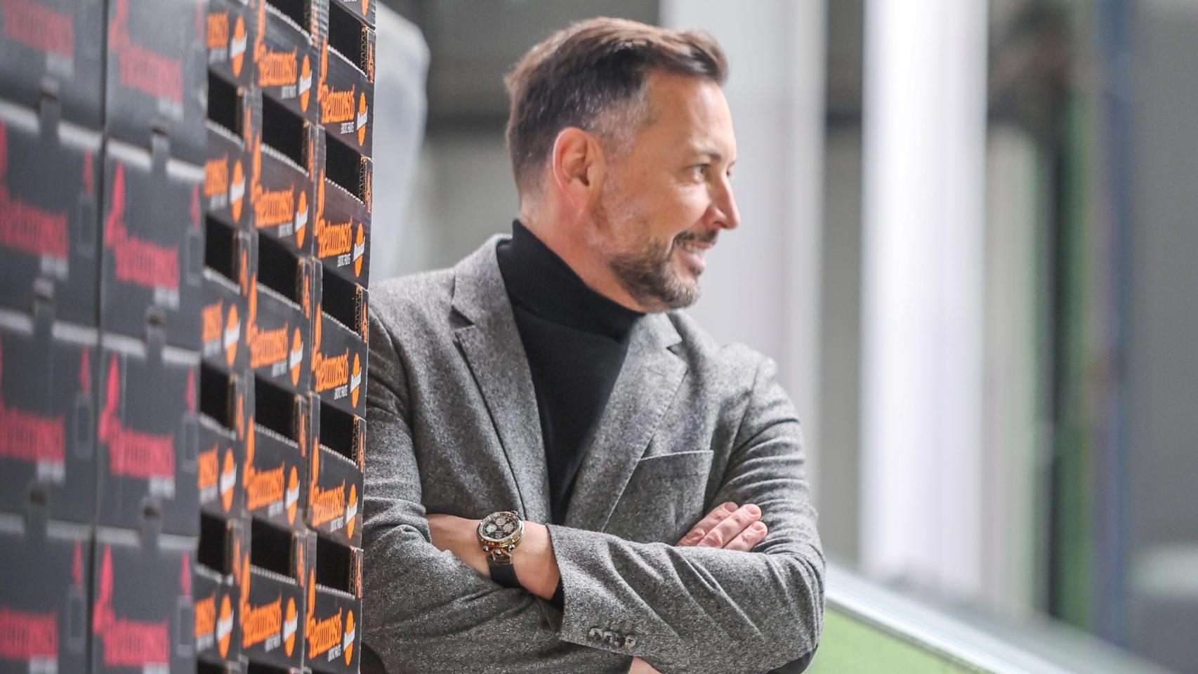 Sigfrido Molina en su empresa en Málaga.