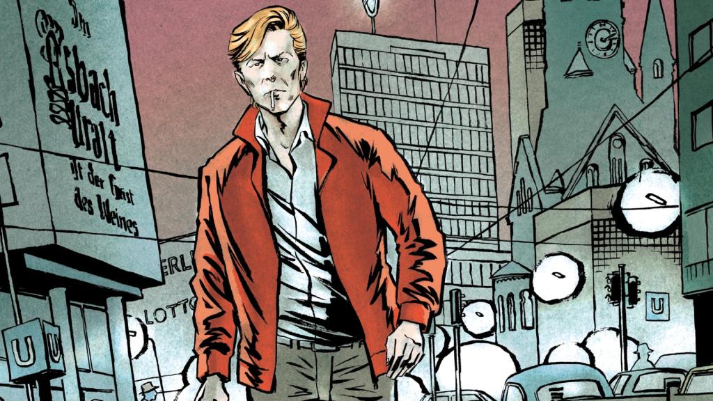 David Bowie en Berlín. Ilustración de 'Reinhard Kleist' en su cómic 'Low. Los años de Bowie en Berlín' (Underdog Ventures)