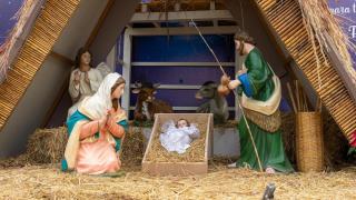 Un Belén en una imagen de archivo