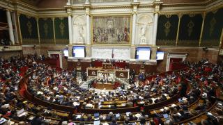 La Asamblea Nacional francesa durante la votación final sobre el proyecto de ley de presupuesto de la Seguridad Social para 2026, en París.