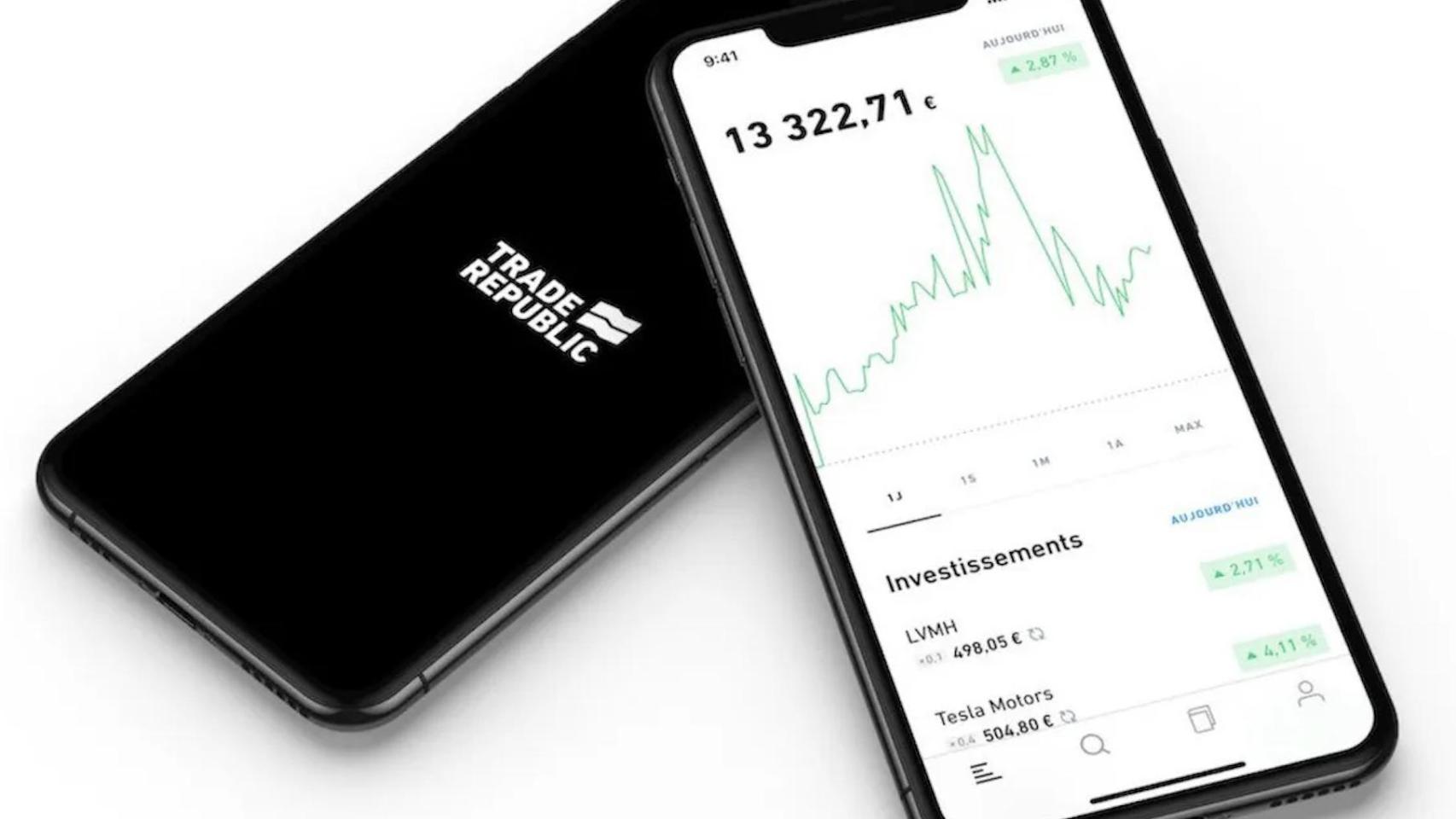 Aplicación de Trade Republic.