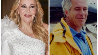 Ana Obregón y Jeffrey Epstein, en un montaje de EL ESPAÑOL.