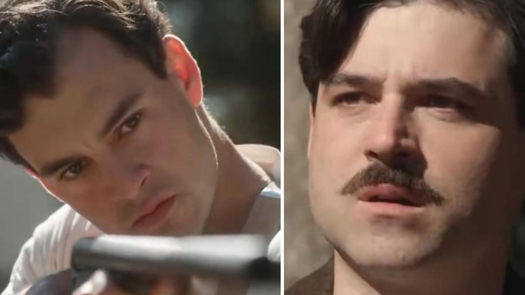 Curro apunta con una escopeta a Manuel en la vibrante promo del final de la cuarta temporada de 'La Promesa'.