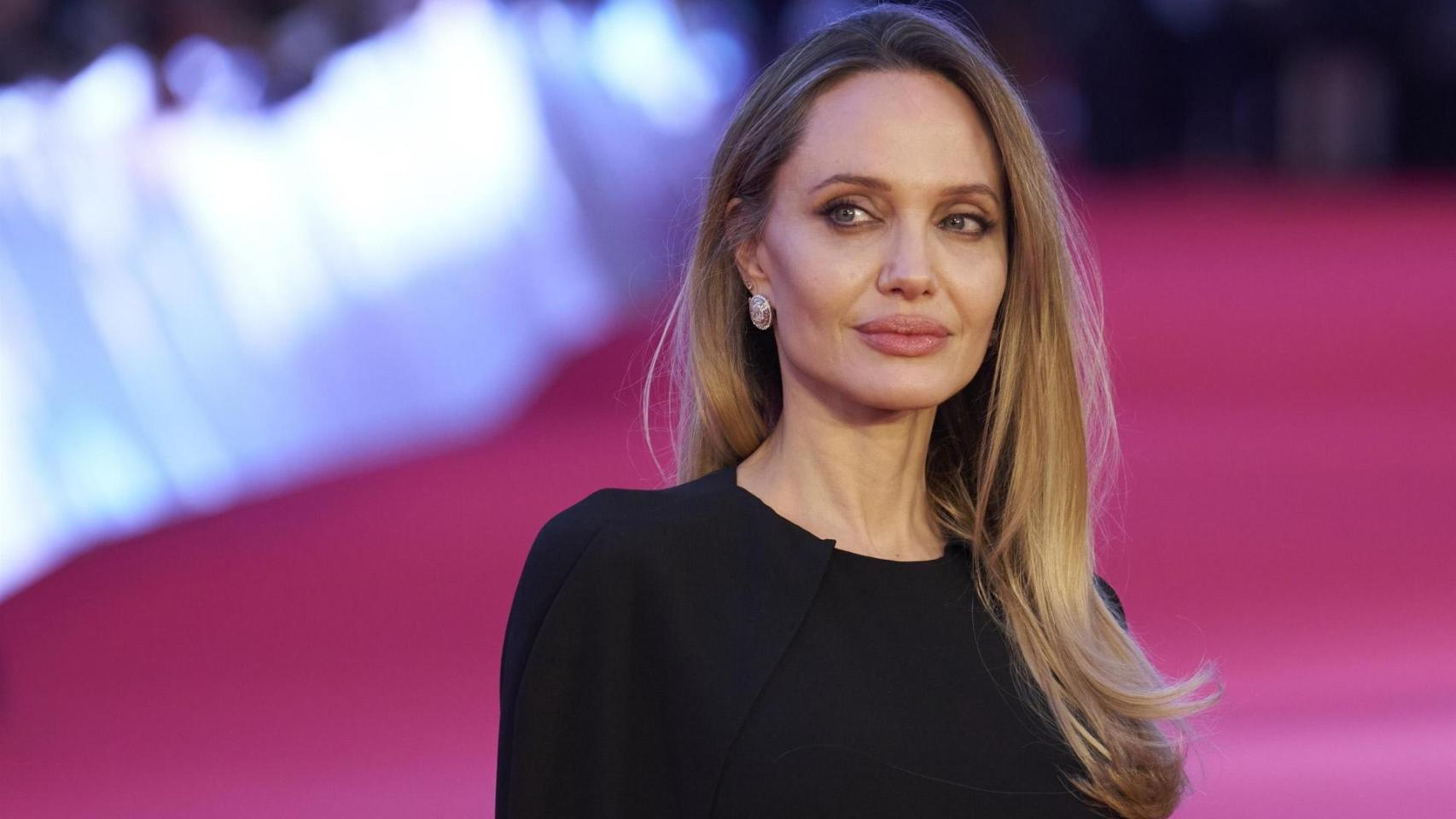 Angelina Jolie en la presentación de su nueva película en el Festival de Cine de Roma.