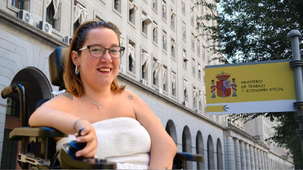 Laura Sánchez, funcionaria con un 95% de discapacidad.