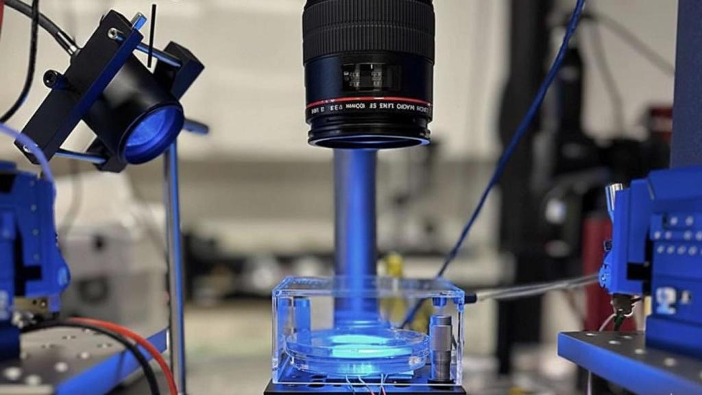 Cámara DSLR macro para obtener las imágenes de las pruebas del microbot