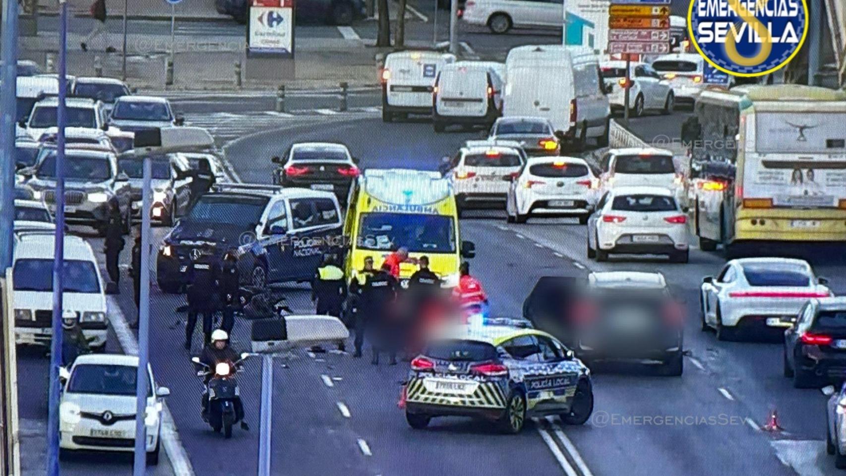 Imagen del accidente en el que Nacho Ansó ha perdido la vida.