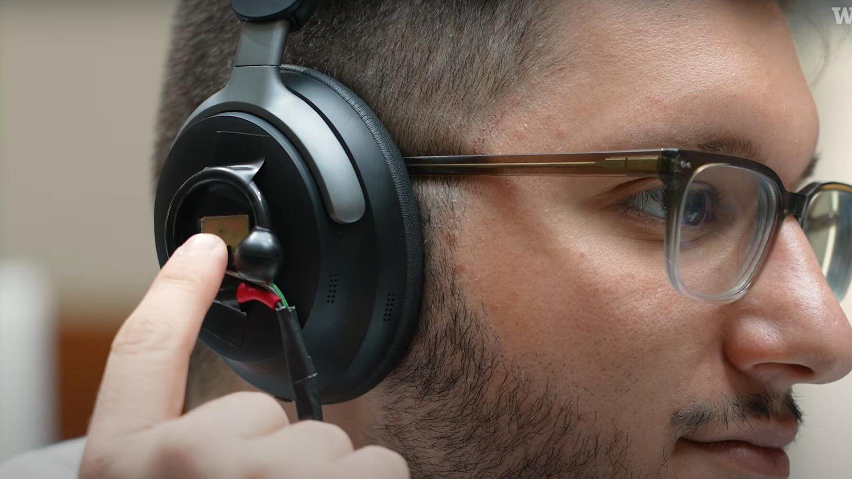 Auriculares de prueba.