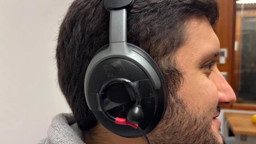 Auriculares de prueba.