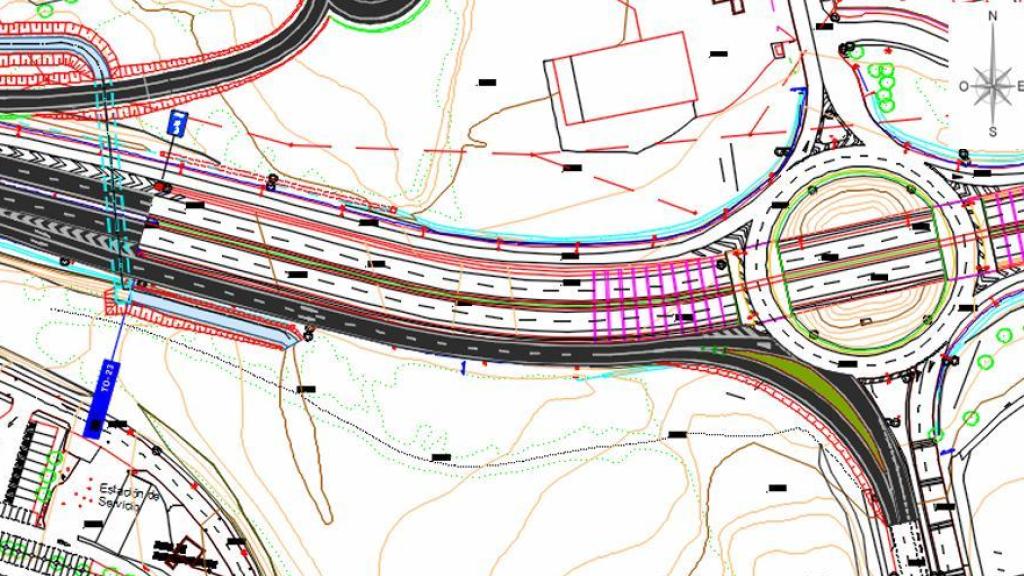 El ramal de acceso al Polígono desde la glorieta elevada sobre la TO-23 duplicará su capacidad.