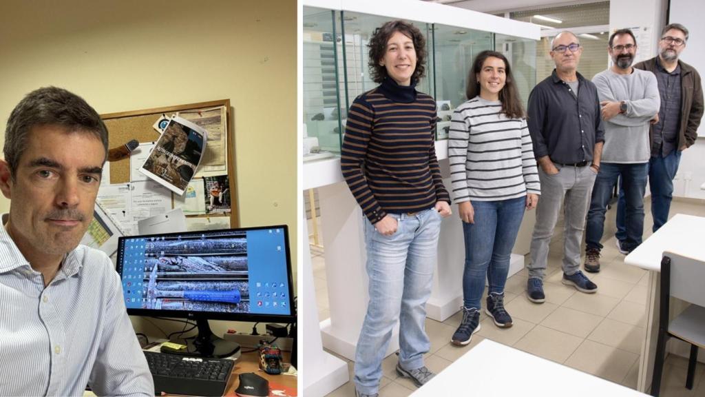 A la izquierda: el profesor de la USAL e investigador principal del proyecto de investigación,  José Nespereira; a la derecha: miembros integrantes del equipo de trabajo en el proyecto de la USAL.