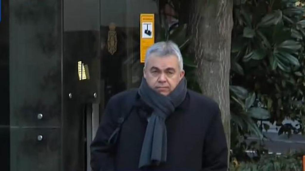 Santos Cerdán a su llegada al Senado este miércoles.