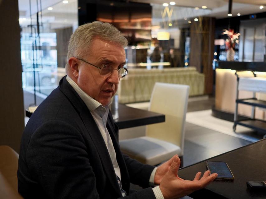 José Blanco Castiñeiras, en un momento de la entrevista.